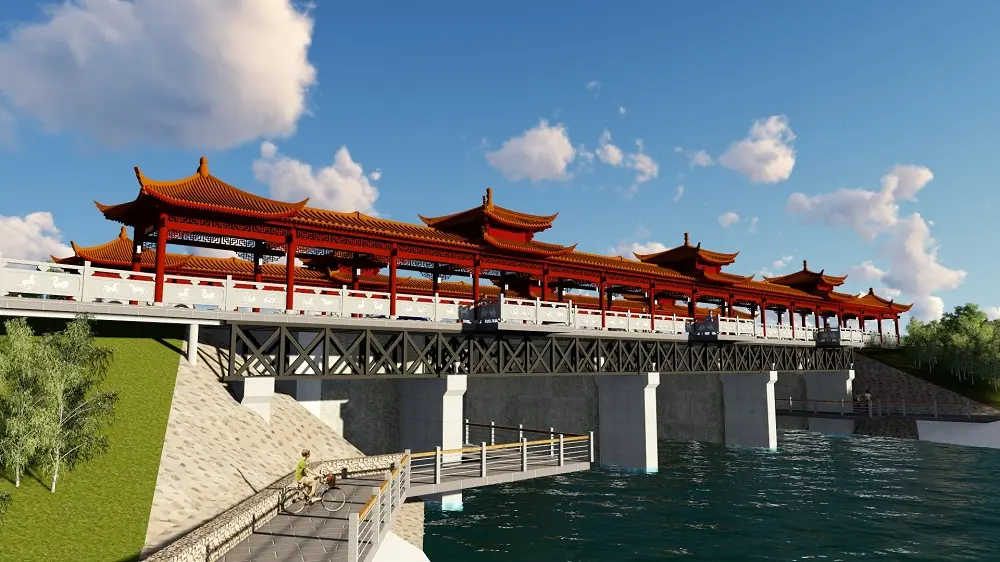 伊犁昭苏县大洪纳海河景观工程